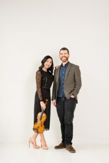 Violinist Haerim Elizabeth Lee and Guest Conductor Thomas Cunningham - Photo by William Oh