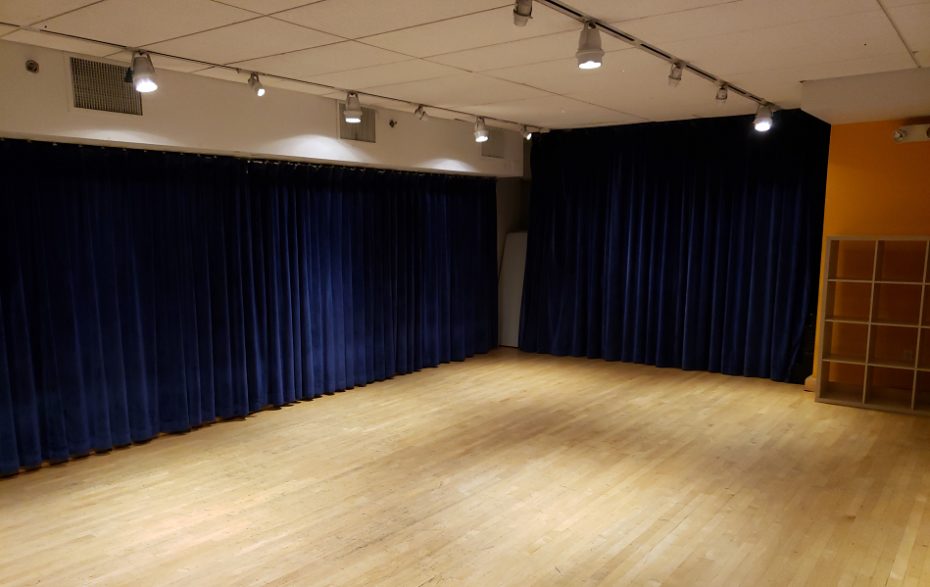 view of Studio with curtains closed