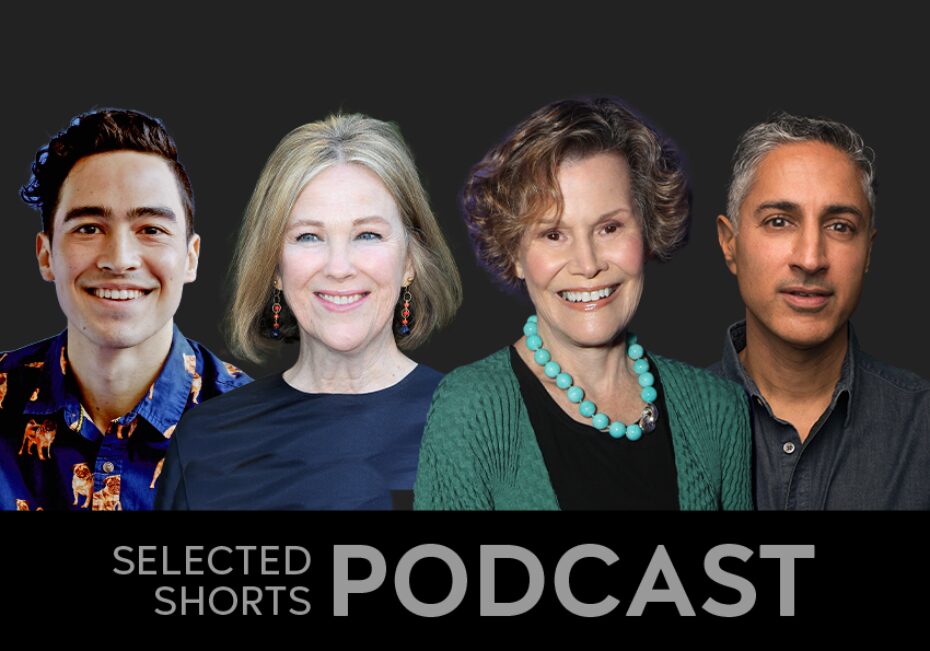 Troy Iwata, a smiling man with dark hair, Catherine O'Hara, a smiling woman with blonde hair, Judy Blume, a smiling woman with curly short hair, and Maulik Pancholy, a man with salt and pepper hair all looking into the camera