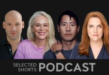 Four people: Corey Stoll,  Jane Kaczmarek, Rob Yang, and Donna Lynne Champlin pictured side by side in a composite image all staring straight ahead in a relaxed manner.