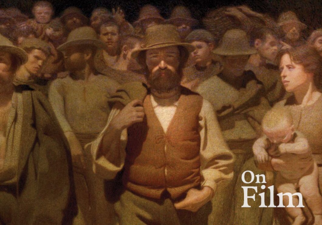 The painting The Fourth Estate by artist Giuseppe Pellizza da Volpedo.