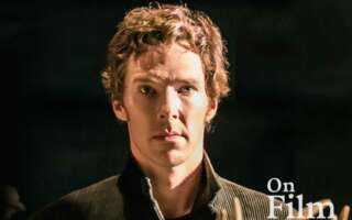 Actor Benedict Cumberbatch in a scene from Hamlet.